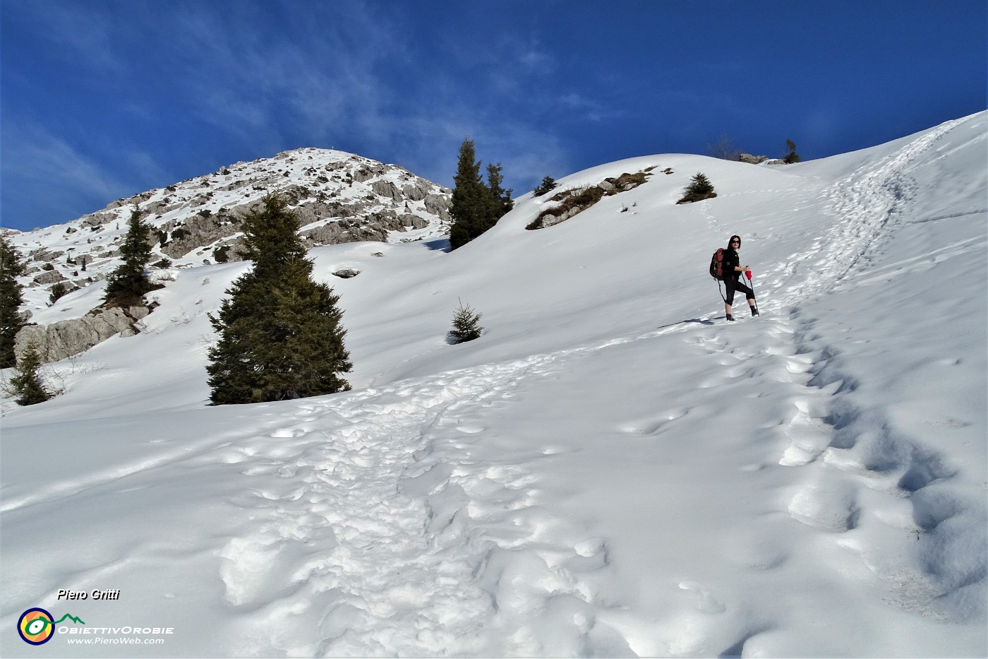 37 In decisa e faticosa salita su neve rammollita.JPG